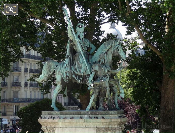 Notre Dame Charlemagne equestrian statue