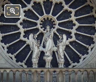 Notre Dames Virgin Mary with Child statue