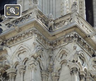 Grotesques or Chimera statues on Notre Dame in Paris