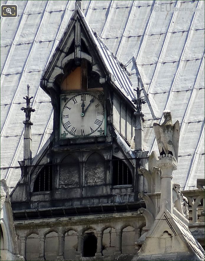 Notre Dame Cathedrals Eagle statue on roof