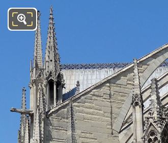 Flying buttress with Gargoyle statue