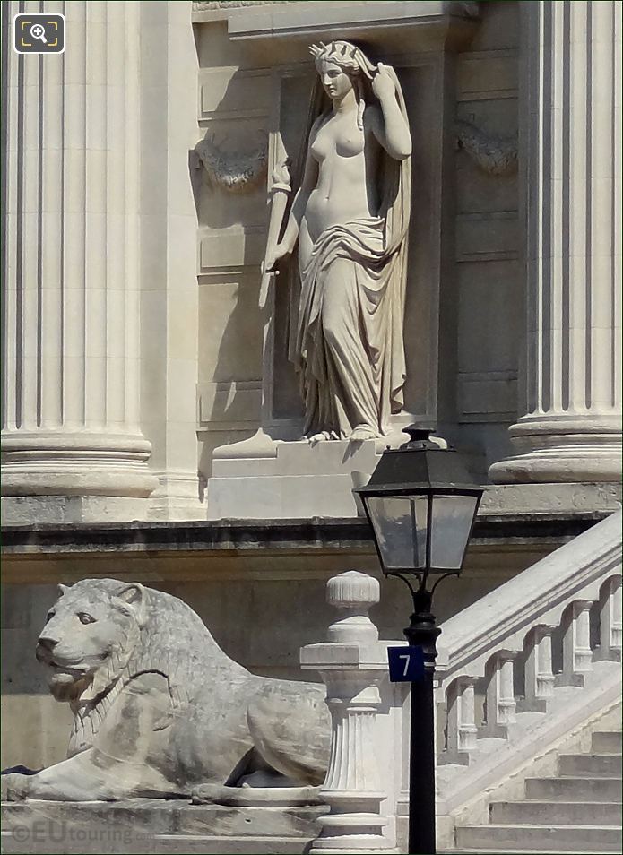La Verite statue at Palais de Justice in Paris