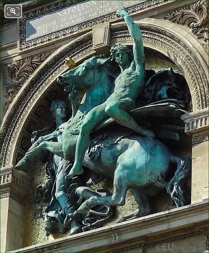 Napoleon III statue at Musee du Louvre