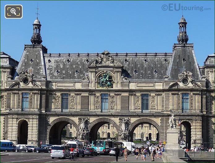 South facade Guichets Lesdiguieres at Musee Louvre