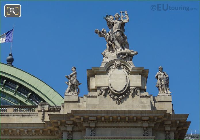 La Paix statue on the Grand Palais within Paris