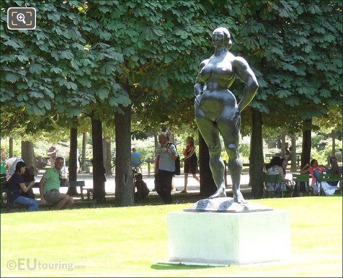 Tuileries and the Standing Woman statue