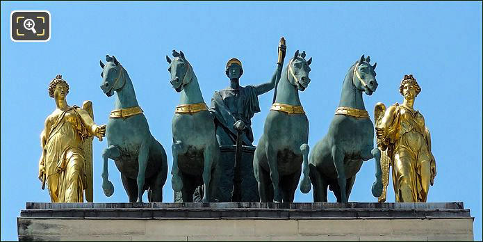 Arc de Triomphe du Carrousel Quadriga statues