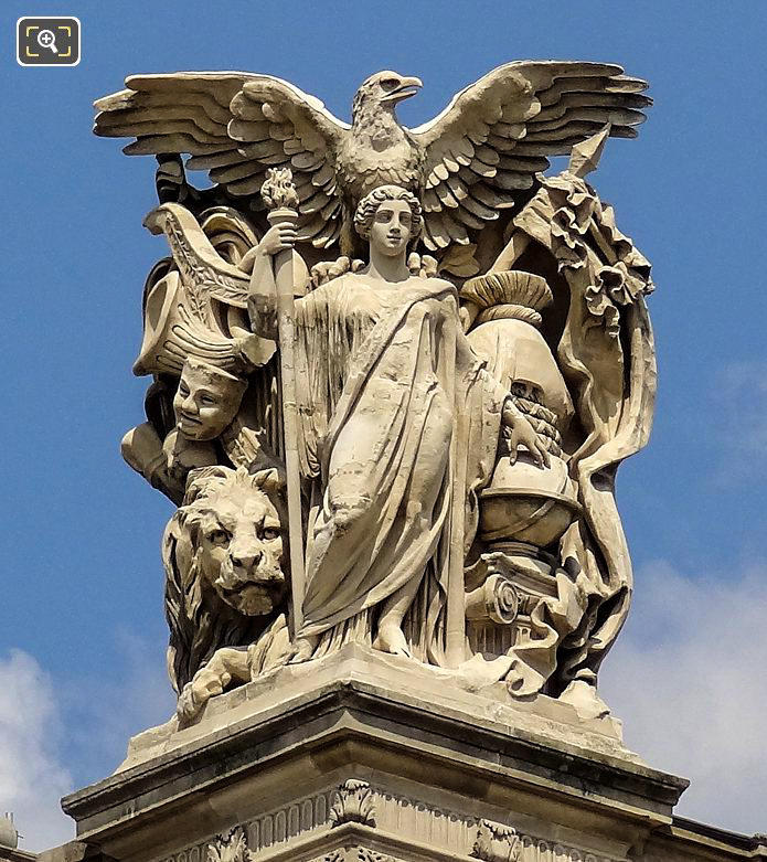 Statue at The Louvre Museum