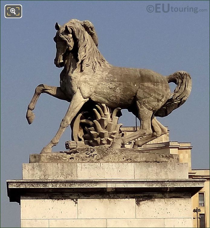 The Pont d'Iena Arab Warrior statue in Paris