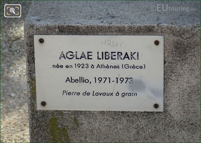 Plaque on the Abellio sculpture