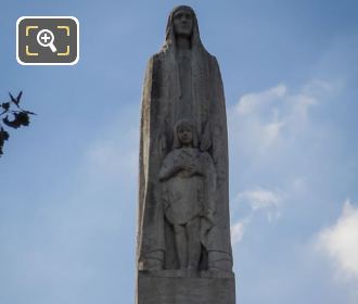 Saint Genevieve statue by Paul Landowsk in 1928 