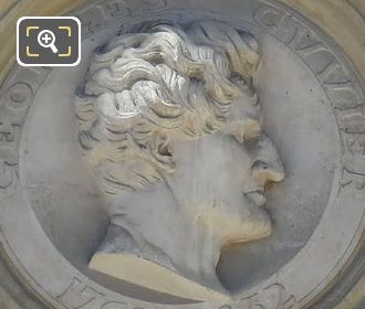 Stone bust of Georges Cuvier in Paris