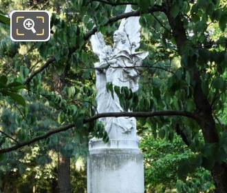 Statue of Leconte de Lisle inside Luxembourg Gardens in Paris