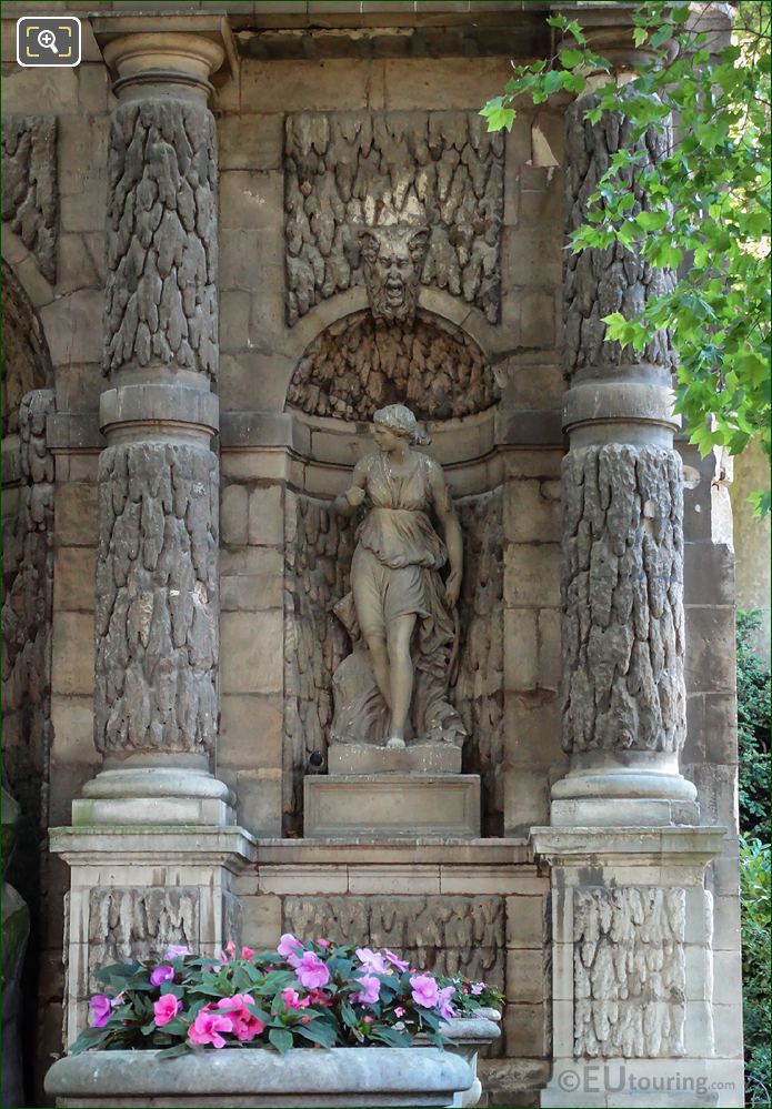 Diane statue on Fontaine de Medici in Luxembourg Gardens