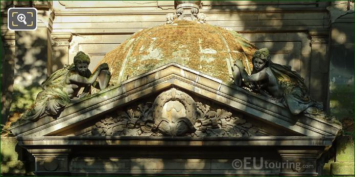 Naiads statues on Fontaine de Leda in Luxembourg Gardens