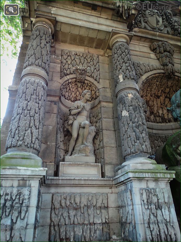 1866 Faune statue on Fontaine de Medici in Luxembourg Gardens