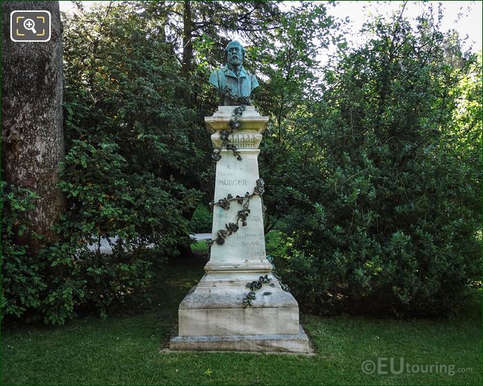 Henry Murger monument at Jardin du Luxembourg