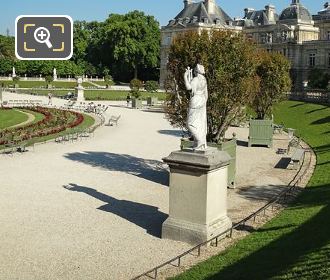 Luxembourg Gardens statue of Calliope