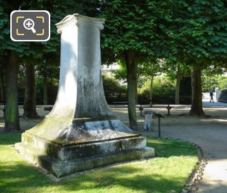 Stele monument dedicated to Stendhal