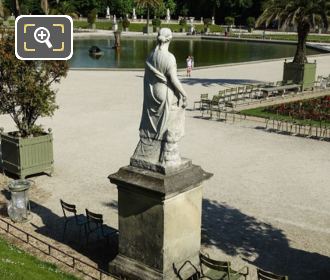 Marble statue Flore in Luxembourg Gardens