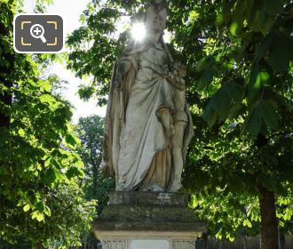 Luxembourg Gardens 1877 statue Marguerite of Anjou