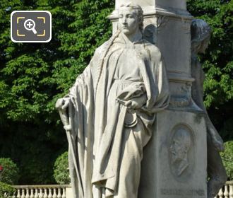 Statue of Justice on Auguste Scheurer Kestner monument