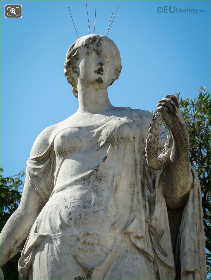 Luxembourg Gardens eastern side Flore statue