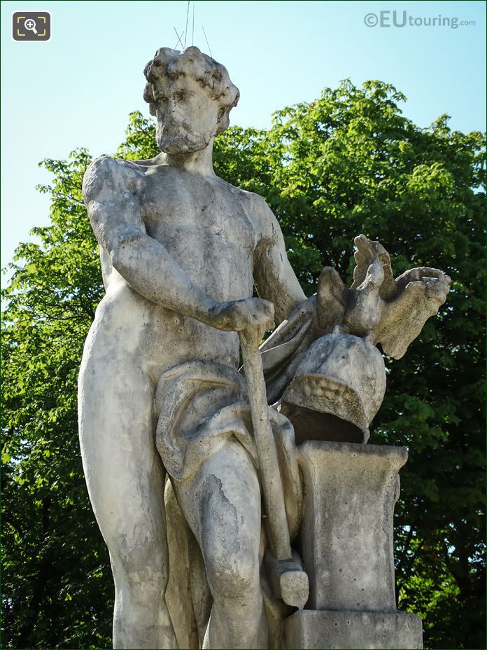 The 1781 God of fire statue Vulcain