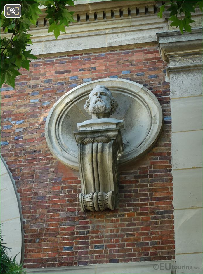 Jean-Francois Millet statue on Orangerie