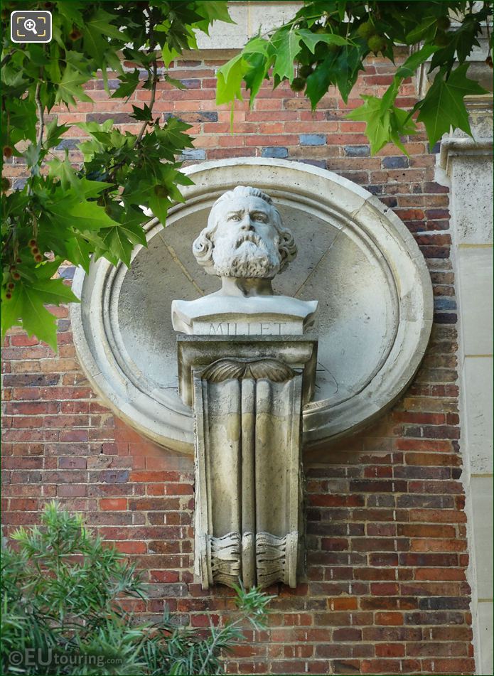 Jean-Francois Millet bust by artist Emile Louis Bogino