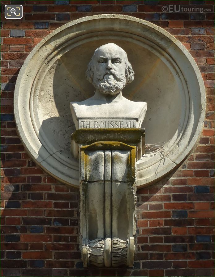 Theodore Rousseau bust by artist Henri Louis Levasseur