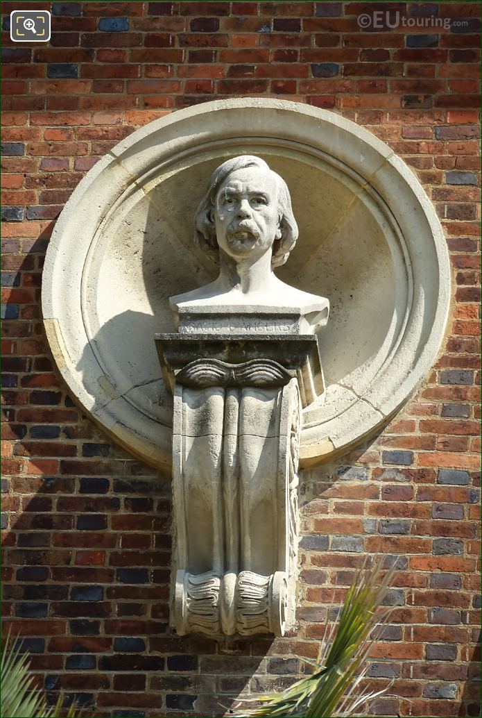 David d'Angers bust statue at Luxembourg Gardens