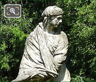 l'Hiver statue and pedestal in Luxembourg Gardens