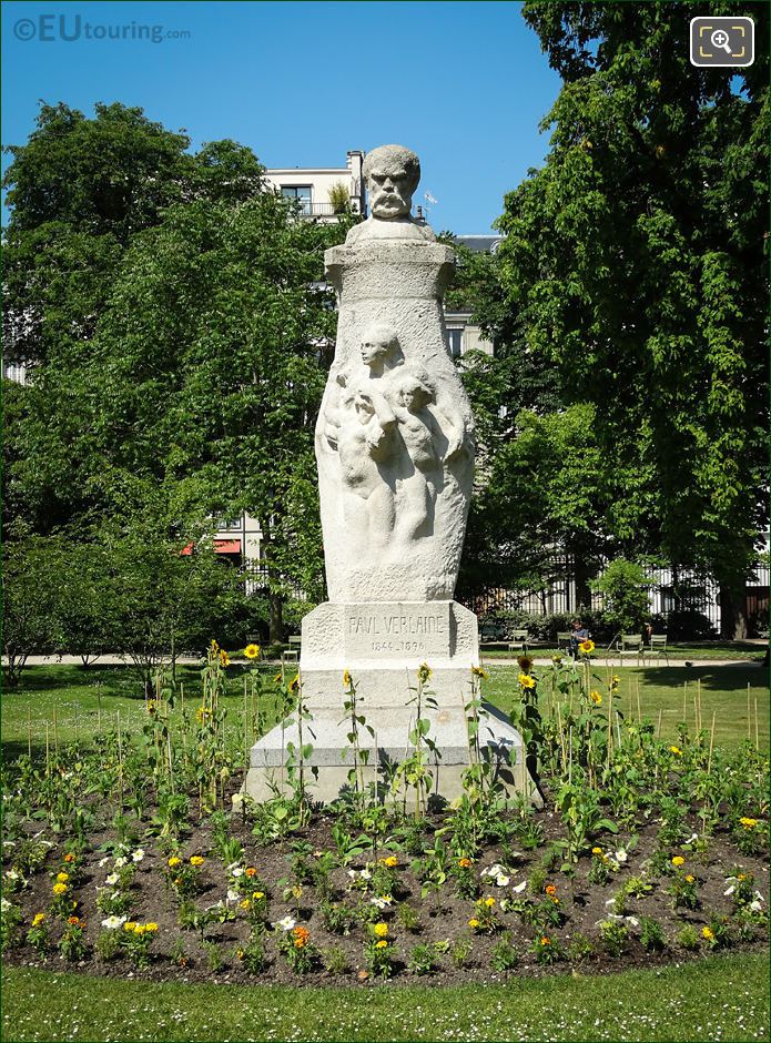 Jardin du Luxembourg Paul Verlaine monument