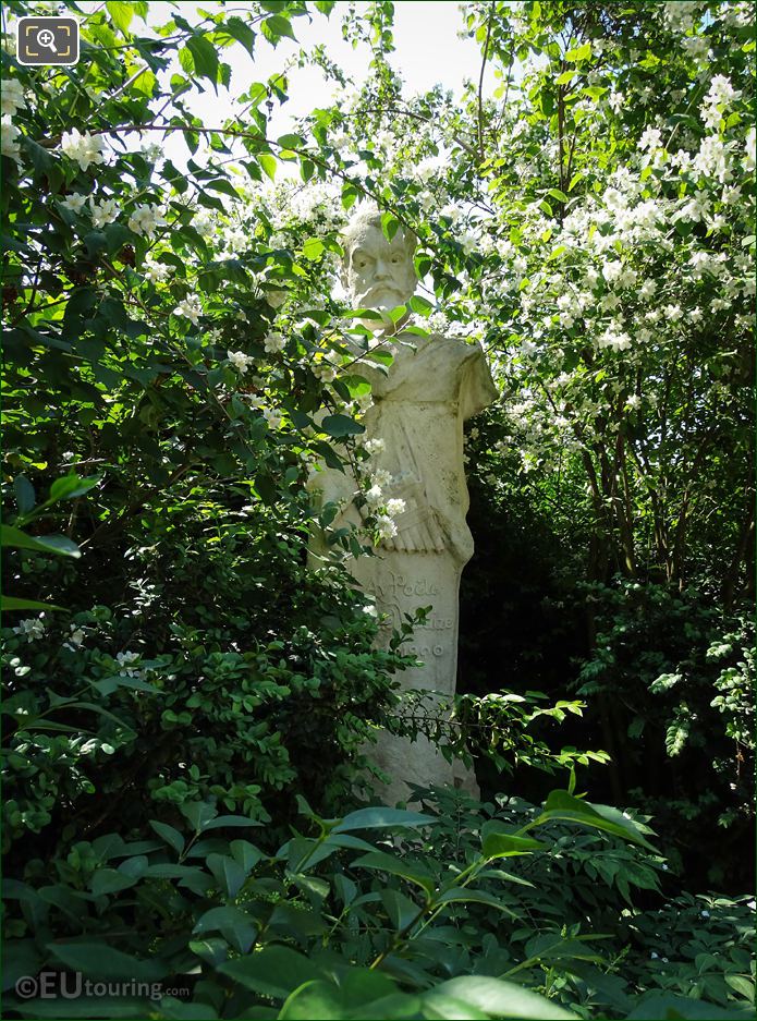 Luxembourg Gardens statue of Gabriel Vicaire