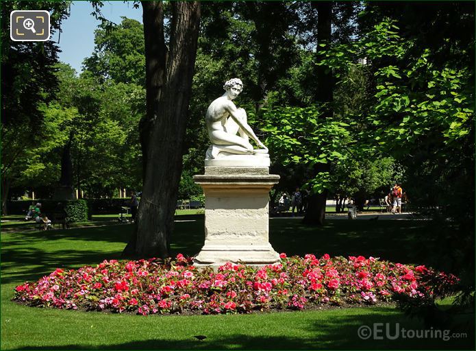 Side view of Archidamas statue