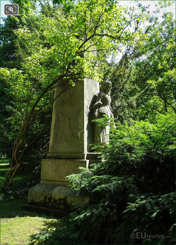 Marble Jules Massenet monument in Paris