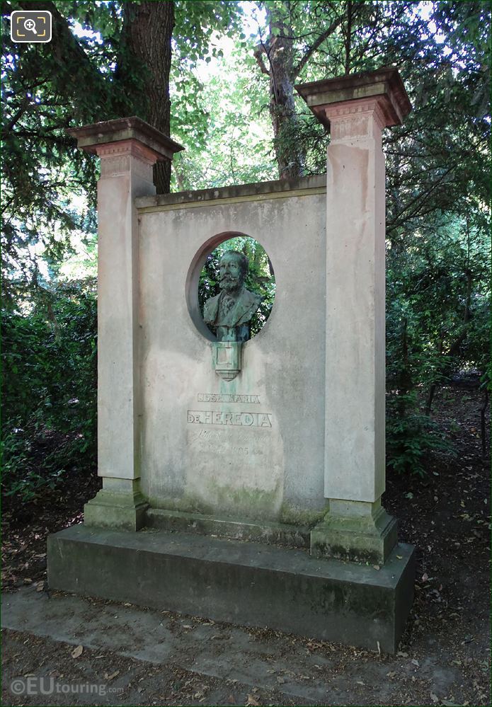 Jardin du Luxembourg monument to Jose Maria de Heredia