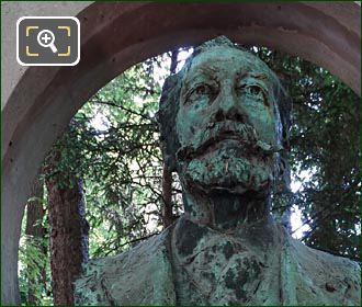 Bronze bust of Jose Maria de Heredia by artist Victor Segoffin