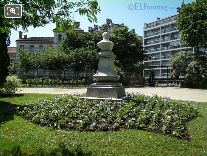 Back of Charles Augustin Sainte-Beuve monument