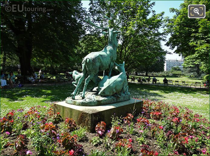 Harde de Cerfs statue by Arthur Jacques LeDuc