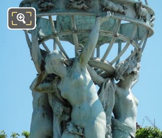 Celestial globe by sculptor Eugene Legrain