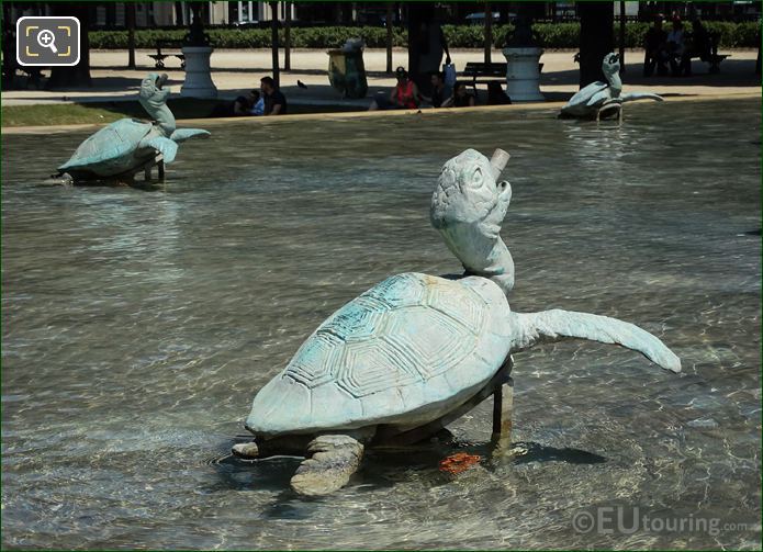 Emmanuel Fremiet turtle statues
