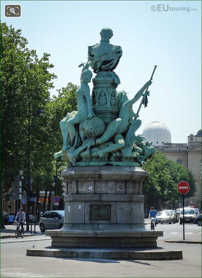 Allegorical female statues on Francois Garnier monument