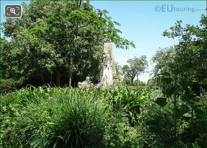 Garden area around Ludovic Trarieux monument