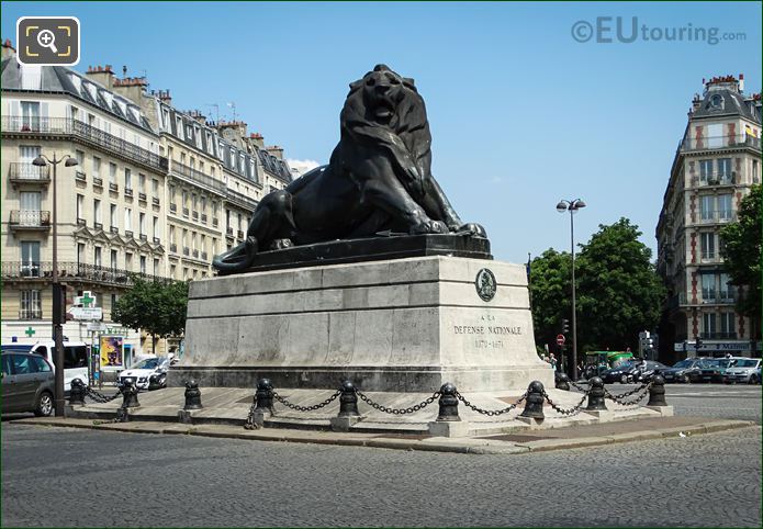 Lion of Belfort statue at Place Denfert-Rochereau