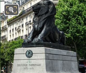 Lion of Belfort statue south east corner