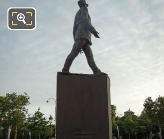 South side of Charles de Gaulle statue