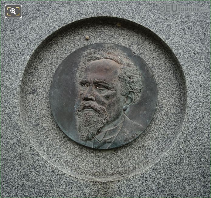 Bronze medallion of Jean Baptiste Perrin