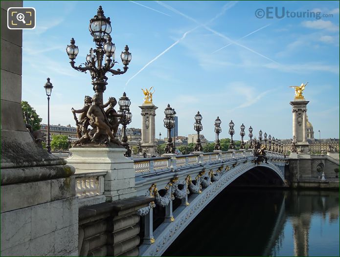 Pont Alexandre III westside lamp post candelabras